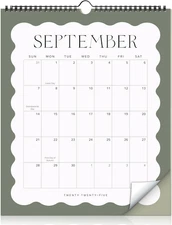 Aesthetic 2025-2026 Wall Calendar - Runs from May 2025 until December 2026 - the