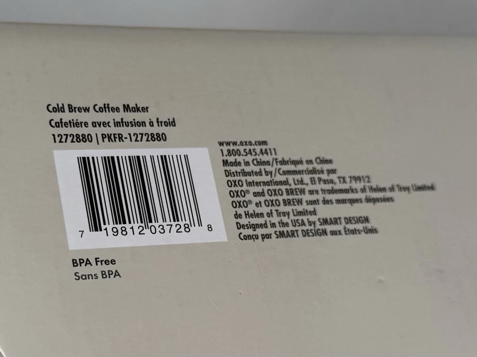 OXO Cold Brew Coffee Maker - Black | Brand New In Box - 1272880 32oz - Image 3 of 3