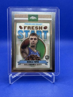 Nikola Topic 2024-25 Topps Chrome Fresh Start Rookie RC #FS-9 Thunder