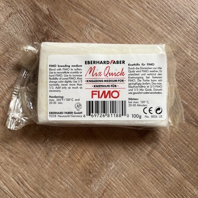1 FIMO MIX QUICK KNEADING MEDIUM EBERHARD FABER 100G GERMANY 8026