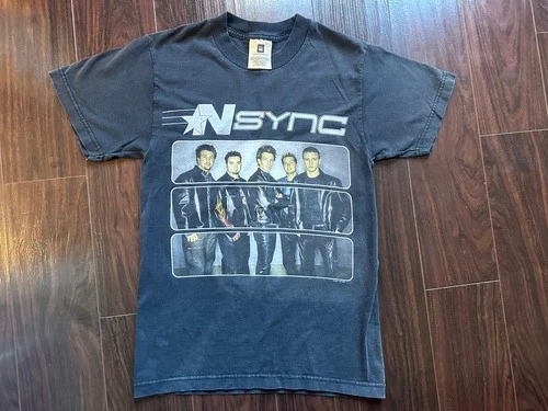 Vintage 2001 NSYNC Popodyssey Tour T-Shirt Sz S Boy Band Mus 2000s vintage concert t-shirt, vintage, single stitch, B+ condition