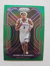 Jahmi'us Ramsey 2020-21 Panini Prizm Green Prizm Rookie #263 Kings