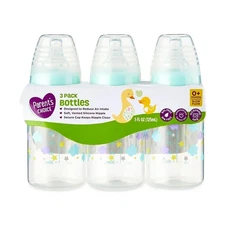Parent's Choice Standard Neck Bottle, 5 fl oz, 3 pk Multicolor Newborn 0+ Months