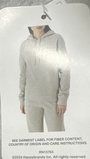 Champion Women's Heather Grey Fleece Hoodie Size XXL . NWT