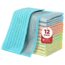  Multipurpose Wire Dishwashing Rag Pcs, Upgraded Double-Layer Non 12 Multicolor