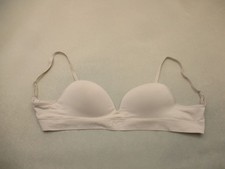 Maidenform Size S Womens Beige Lined Wireless Back Closure Bralette Bra 11D