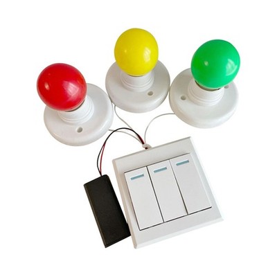 Montessori Busy Board DIY Zubehör Schaltersteuerung Glühbirnen Lampen