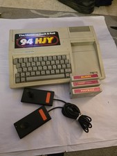Texas Instruments 99/4a Home Computer UNTESTED With 3 Games  Paddles , "Read"