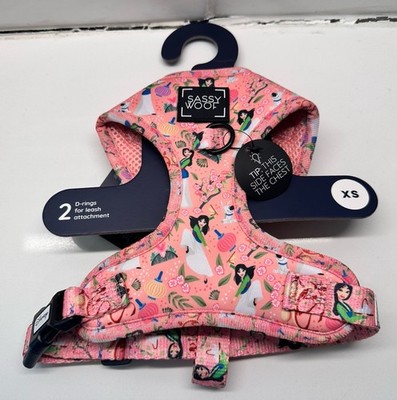 NEW Sassy Woof x Disney Mulan Adjustable Dog Harness Size X-Small XS
