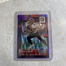 2022 Panini Donruss Optic Tyler Allgeier Purple Shock Rookie RC #278 Falcons