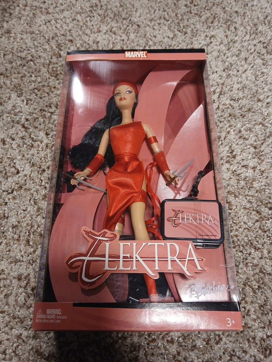 Barbie Collectors Elektra Doll Marvel Comics Series 2005 new