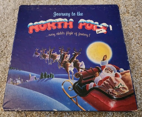 Vintage Weihnachtsreise zum Nordpol Brettspiel 1989 Rivercrest KOMPLETT - Bild 1 von 14