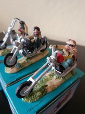 Modelle 'Rocker auf Harley 'Konvolut 90er Jahre;Sammlung; Harley-Davidson;Resin