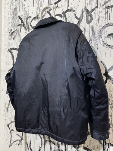 Vintage Schott Bomber Mens Security Jacket 1996 Medium Blue Boxy fit 345 - Picture 11 of 22