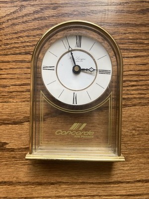 Vintage Concorde Air France Table Clock by Hour Lavigne Paris   FOR PARTS