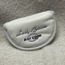 RAY COOK LADY BAROO MALLET PUTTER HEADCOVER - White Lavender Golf Head Cover