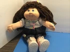 Cabbage Patch Doll With Brown Yarn Hair And Blue Eyes
