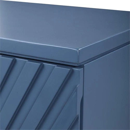 Uttermost Colby Modern MDF Wood Drawer Chest in Deep Sea Blue - Picture 7 of 11