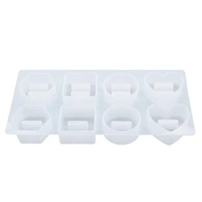 8 in 1 Ring Holder Silicone Mold DIY Resin Craft Mould Casting Epoxy Ornament D