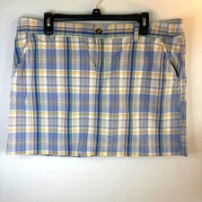 Old Navy Y2K Plaid Mini Skirt Size 14 Schoolgirl Preppy Coastal
