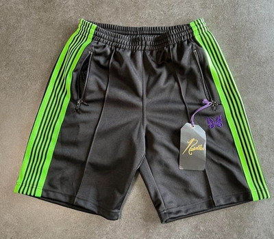 NEEDLES×STUDOUS Track Shorts Pants Black × Green Size:XS New