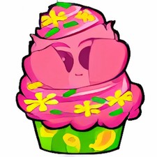 Neopets - Disco JubJub Cupcake - Virtual Item