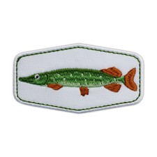 PIKE fish - patch for a Pike Hunter Patch/Badge Embroidered