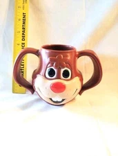 Vintage 1980's Nestle's Quik Bunny hard plastic double handle cup.