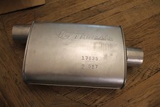 Dynomax Thrush Hush Super Turbo Muffler 3 In. Offsetcenter Aluminized New N Dynomax Thrush Hush Super Turbo Muffler 3 In. Offsetcenter Aluminized New N