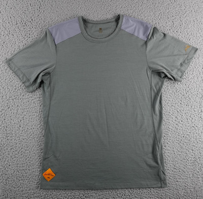 Tracksmith Shirt Men s Medium Green Merino Wool Blend Running Overland Athletic