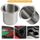 2X Universal Stainless Steel Cup Drink Holders Auto Camper RV Truck Marin Boat.