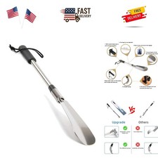 Long Handled Shoe Lifter 16" to 31" Adjustable Expander Shoe Horn - Extends ...