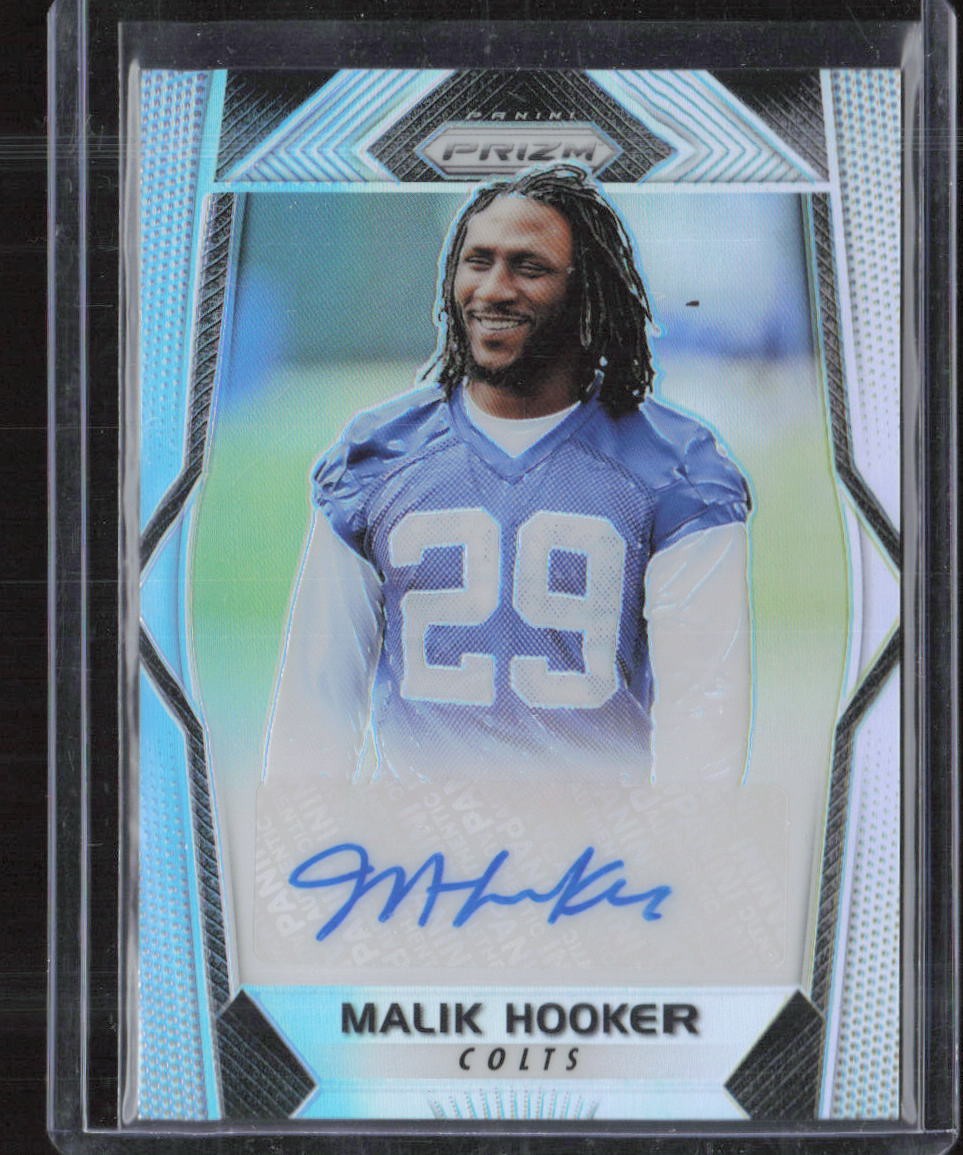 Malik Hooker Panini Prizm Rookie Autographs #MH Base