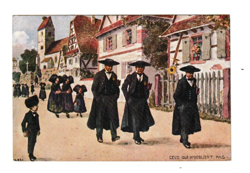 L'alsacienne - Carte postale ancienne et vue d'Hier et Aujourd'hui