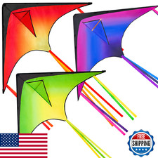 JOYIN 3-Pack Large Delta Kites: Red, Green, Purple - Easy Fly for Kids  Adults