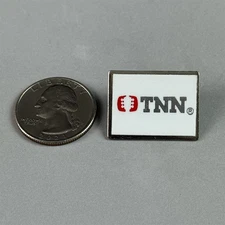 Vintage TNN The Nashville Network Cable TV Station Enamel Pin Pinback #54287