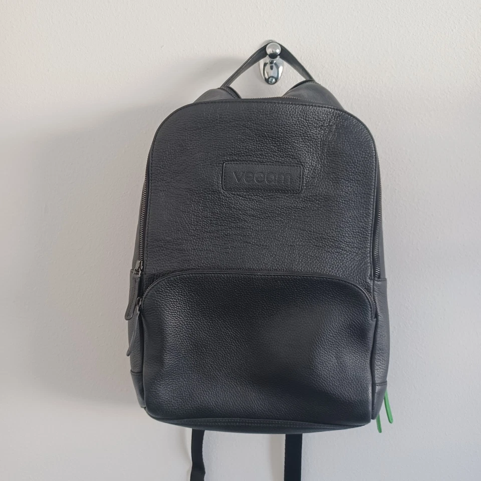 Mochila de Viaje Mustang Outback World Cuero Negro Laptop Bolsillo Escuela Cremallera Foto 4 de 4