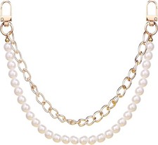 Pearl Purse Chain Strap Bag Charm Replacement For Handbag Crossbody Accessory