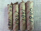 Lot Of 4 Lincoln Wheat Pennies Rolls 1-1940, 3-1941