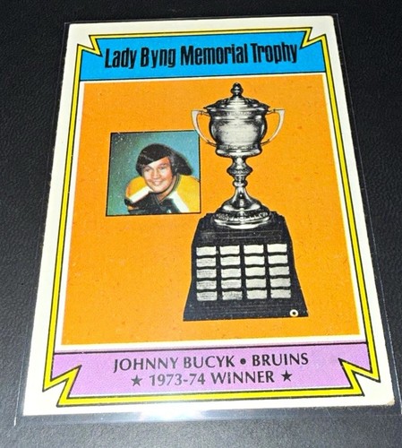 Lady Byng Trophy [Johnny Bucyk] #245 1974 Topps card