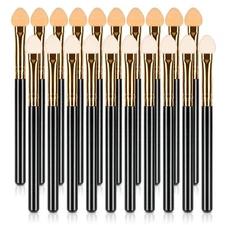 20Pcs Professional Eyeshadow bright gold aluminum tube two-color cotton 