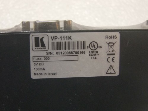 Controlador de línea Kramer VP-111K KR-ISP UXGA - Imagen 2 de 4