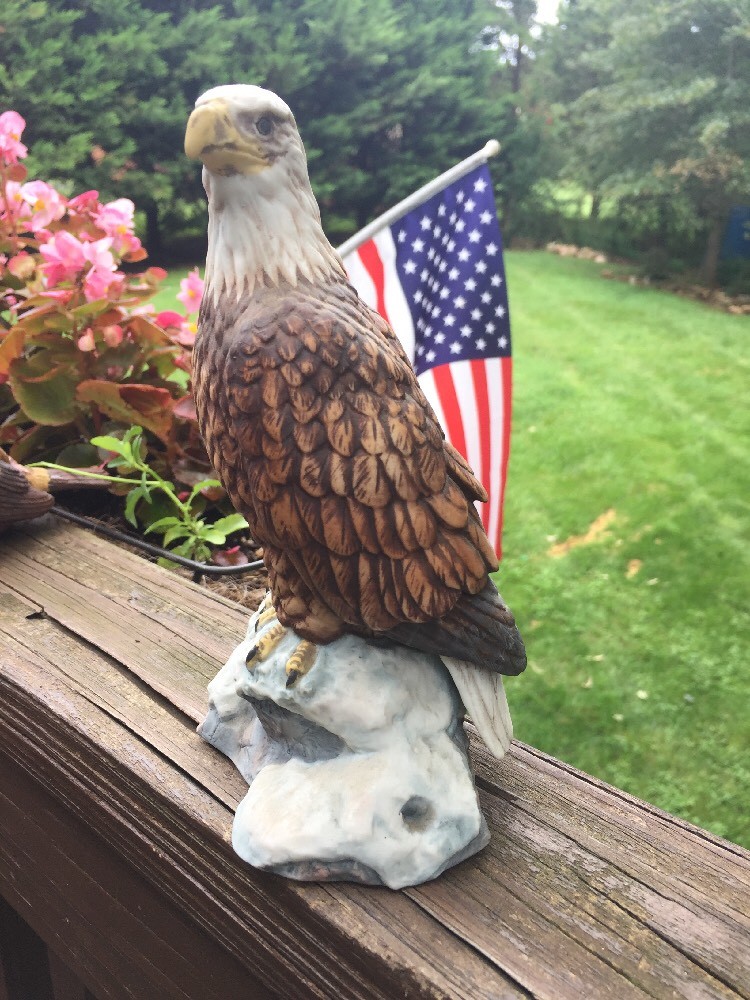 Eagle Concrete Statue Garden Patriotic Figurine American, 46 OFF
