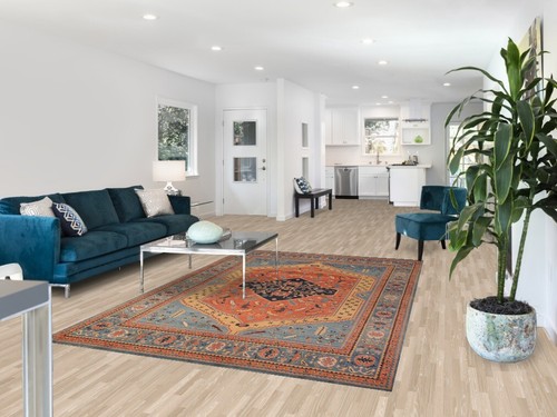 Artisanal Beauty Hand-made Heriz Serapi Oriental Living Room Wool Carpet 6x9 ft - Picture 2 of 19