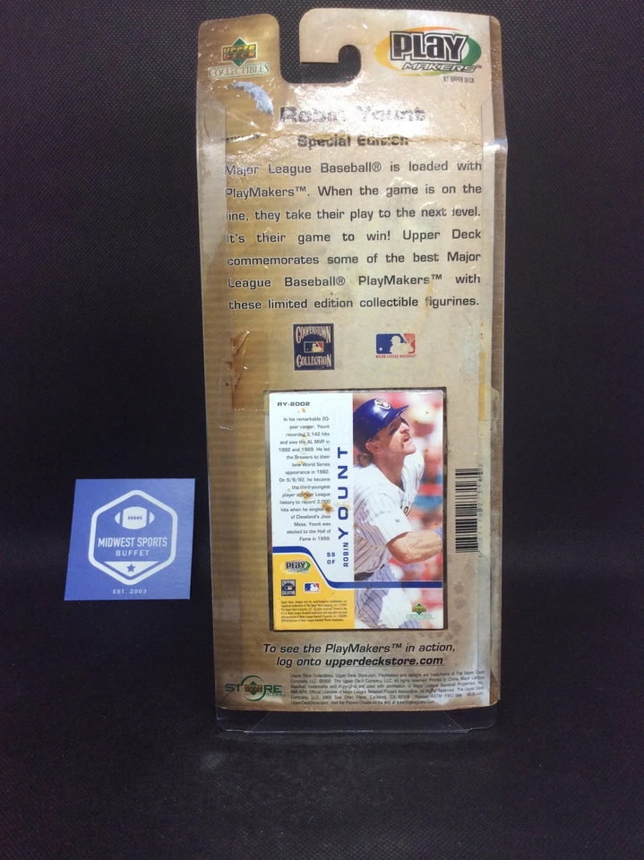 Robin Yount 2002 Upper Deck Milwaukee Brewers All-Star Bobblehead ~ Frete GRÁTIS - Imagem 4 de 4