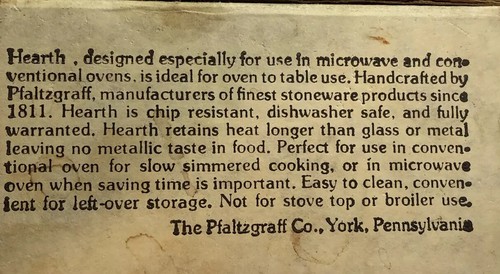 Vintage Pfaltzgraff Steingut Butterwärmer Soßentopf weiß #116 mit Originalkarton - Bild 3 von 10