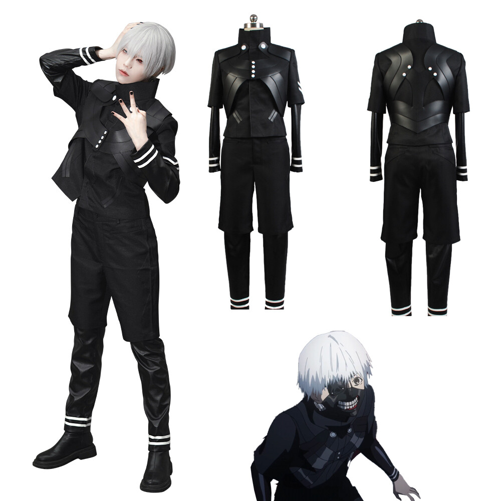 Tokyo Ghoul Ken Kaneki Cosplay Costume Overall Battle Armor Suit 