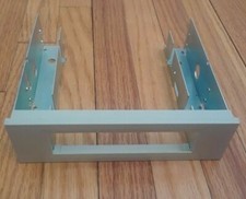 3-1/2 Floppy to 5-1/4 white Adapter Frame Housing 3.5 Floppy 5.25 Bay converter