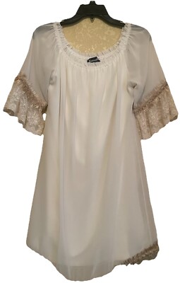 Basically Me Tunic Top Women's Size M/L Beige