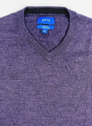 Men's New APT.9 Long Sleeve V-Neck Sweaters Size Small - Choice Color - Picture 7 of 9